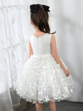 Kids Little Flower Girls' Princess Cute Dresses  Children's Occasion Wear Party Dresses Birthday Dress - dressblee
