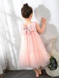 Girls Princess Cute Dresses Sleeveless Birthday Dress Children's Occasion Wear Party Dresses - dressblee