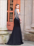 Mermaid Luxurious Fashion Formal Evening Dresses Sleeveless Floor Length