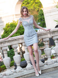 Short Luxurious Fashion Party Dresses Sleeveless Prom Dresses