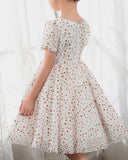 Kids Dress Girls Princess Cute Dresses Short Sleeves Birthday Dress Party Dresses - dressblee