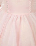Fashion Pink Tulle Sleeveless Girls Princess Dresses Children's Occasion Wear Party Dresses Birthday Dress - dressblee