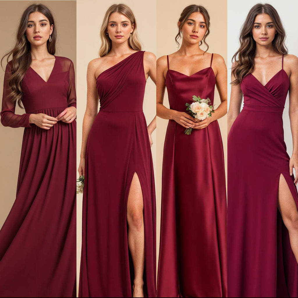 Enhancing Your Wedding with Burgundy Bridesmaid Dresses