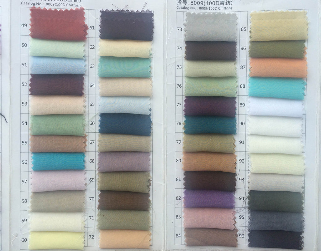 Color Swatch for Chiffon - dressblee