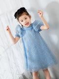 Bow Tie Kids Little Girls' Dress Birthday Dress Princess Cute Dresses  Children's Occasion Wear Party Dresses - dressblee
