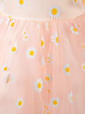 Kids Little Daisy Flower Girls' Princess Cute Dresses  Children's Occasion Wear Party Dresses Birthday Dress - dressblee