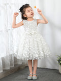 Little Flower Girls' Princess Cute Dresses  Children's Occasion Wear Party Dresses Birthday Dress Flower Girls Dresses - dressblee