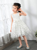 Little Flower Girls' Princess Cute Dresses  Children's Occasion Wear Party Dresses Birthday Dress Flower Girls Dresses - dressblee