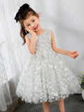 Little Flower Girls' Princess Cute Dresses  Children's Occasion Wear Party Dresses Birthday Dress Flower Girls Dresses - dressblee