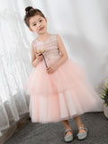 Kids Princess Cute Dresses Birthday Dress Children's Occasion Wear Party Dresses Girls Flower Dresses - dressblee
