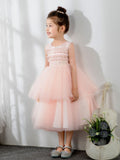 Kids Princess Cute Dresses Birthday Dress Children's Occasion Wear Party Dresses Girls Flower Dresses - dressblee