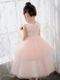 Kids Princess Cute Dresses Birthday Dress Children's Occasion Wear Party Dresses Girls Flower Dresses - dressblee