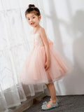 Kids Princess Cute Dresses Sleeveless Birthday Dress Children's Occasion Wear Party Dresses Flower Girl Dresses - dressblee