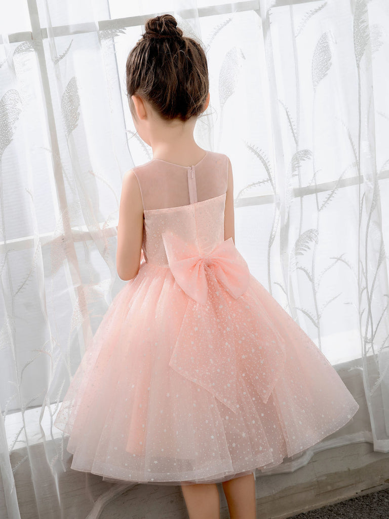 Kids Princess Cute Dresses Sleeveless Birthday Dress Children's Occasion Wear Party Dresses Flower Girl Dresses - dressblee