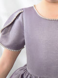 Satin Kids Princess Cute Dresses Short Sleeves Birthday Dress Children's Occasion Wear Party Dresses Flower Girl Dresses - dressblee