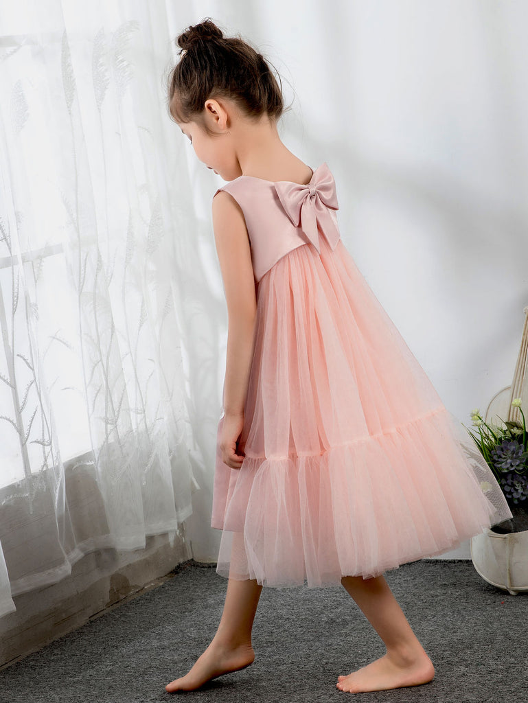 Girls Princess Cute Dresses Sleeveless Birthday Dress Children's Occasion Wear Party Dresses - dressblee