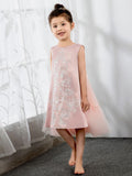 Girls Princess Cute Dresses Sleeveless Birthday Dress Children's Occasion Wear Party Dresses - dressblee