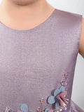 Satin Kids Dresses Girls Princess Cute Dresses Sleeveless Birthday Dress Children's Occasion Wear Party Dresses - dressblee