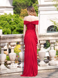 Mermaid Fashion Formal Evening Dresses Off Shoulder Sleeveless Floor Length