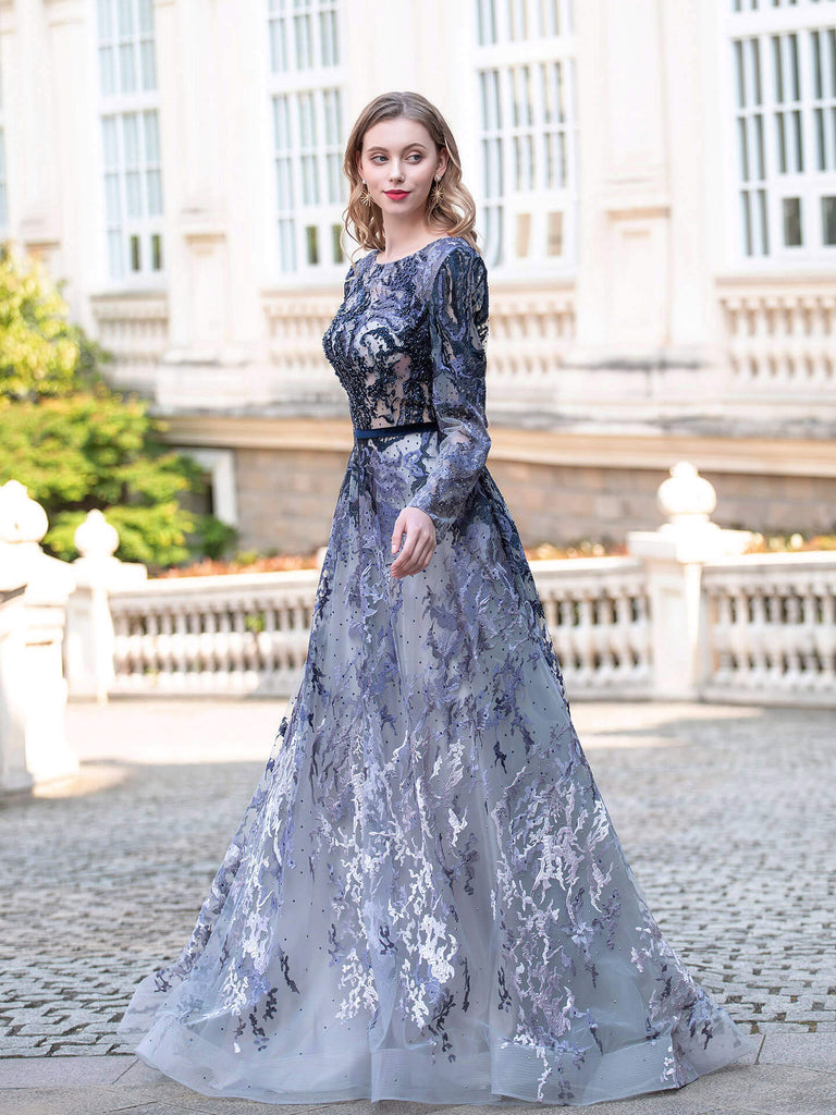 long evening dresses LaDivine CC477 Prom Beaded Formal Fitted Gown Homecoming Dresses Designer A-line Fashion Formal Evening Dresses