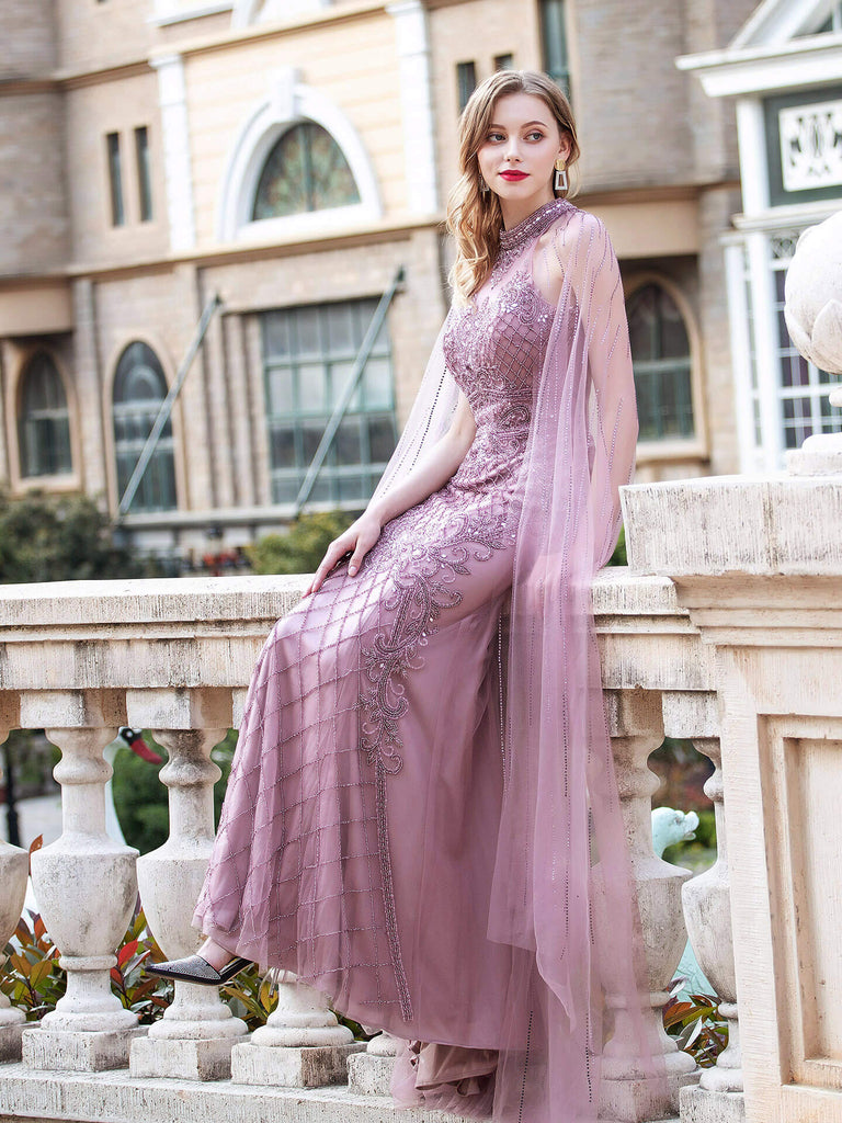 Mermaid / Trumpet Luxurious Formal Evening Dresses Sleeveless Floor Length Prom Dresses