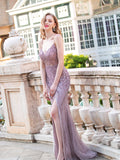 Mermaid / Trumpet Luxurious Sexy Formal Evening Dresses Spaghetti Strap Sleeveless Floor Length Prom Dresses