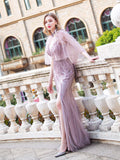 Mermaid / Trumpet Luxurious Sexy Formal Evening Dresses Spaghetti Strap Sleeveless Floor Length Prom Dresses