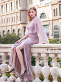 Mermaid / Trumpet Luxurious Sexy Formal Evening Dresses Spaghetti Strap Sleeveless Floor Length Prom Dresses