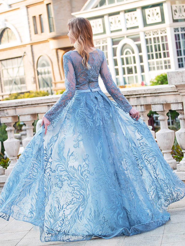 Mermaid Fashion Formal Evening Dresses Long Sleeve Prom Dresses dressblee Mermaid Fashion Formal Evening Dresses Long Sleeve Prom Dresses dressblee