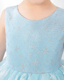 Light Blue Tulle Girls Princess Cute Dresses Birthday Dress Party Dresses Kids Dresses Boutique - dressblee