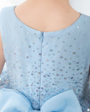 Light Blue Sleeveless Girls Princess Cute Dresses Birthday Dress Party Dresses Kids Dresses Boutique - dressblee