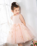 Pink Sleeveless Girls Princess Dresses Birthday Dress Party Dress Children's Occasion Wear - dressblee