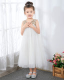 Sleeveless Flower Girl Dresses Girls Princess Dresses Children's Occasion Wear Party Dresses Birthday Dresses - dressblee