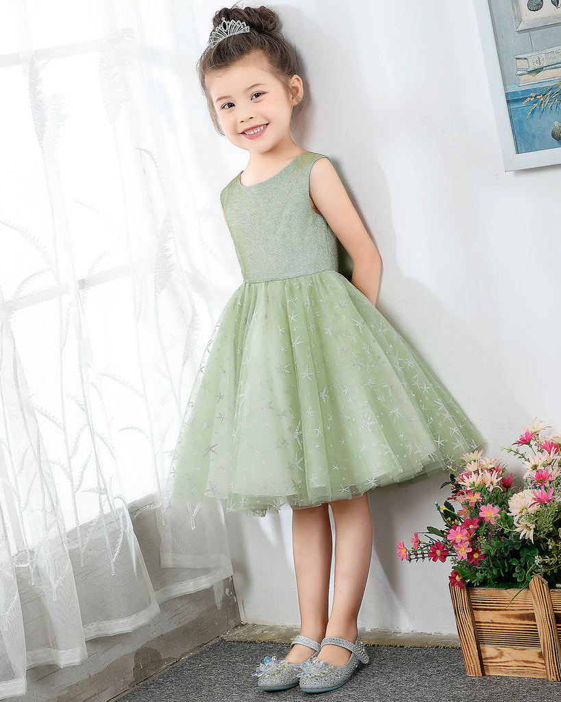 Simple Dress For Birthday Sleeveless Girls Cute Princess Dresses