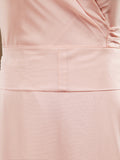 Sheath / Column V-neck Floor Length Chiffon Bridesmaid Dress Sleeves with Cascading Ruffles
