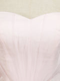 A-Line Tulle Floor Length Bridesmaid Dress