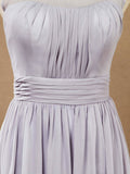 Chiffon-Bridesmaid-Dress-Silver-Bateau-Neck-with-Lace-Up