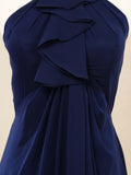 Sheath/Column Jewel Neck Floor Length Prom Formal Evening Dress with Beading