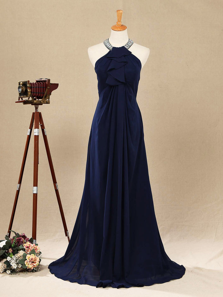 Sheath/Column Jewel Neck Floor Length Prom Formal Evening Dress with B dressblee Sheath/Column Jewel Neck Floor Length Prom Formal Evening Dress with B dressblee