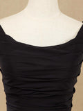 A-Line Scoop Neck Floor Length Chiffon Bridesmaid Dress