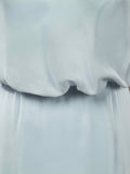 Sheath / Column Spaghetti Straps Floor Length Chiffon Formal Evening Dress with Beading