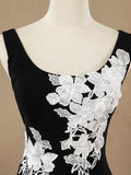 Mermaid / Trumpet Scoop Neck Straps Chiffon Floor Length Evening Dress