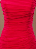 Mermaid / Trumpet Straps Formal Floor Length Chiffon Evening Dress with Ruching
