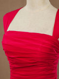 Mermaid / Trumpet Straps Formal Floor Length Chiffon Evening Dress with Ruching