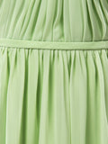 Sheath / Column Sweetheart Straps Floor Length Chiffon Bridesmaid Dress with Criss Cross Ruching Pleats