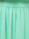 Sheath / Column Strapless Floor Length Chiffon Bridesmaid Dress Pleats with Belt