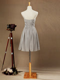 A-Line V-neck Knee Length Chiffon Bridesmaid Dress