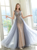 Mermaid / Trumpet Luxurious Glittering Fairy Sexy Formal Evening Dresses Prom Dresses Sleeveless - dressblee