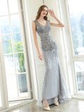 Mermaid / Trumpet Luxurious Glittering Fairy Sexy Formal Evening Dresses Sleeveless