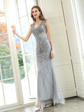 Mermaid / Trumpet Luxurious Glittering Fairy Sexy Formal Evening Dresses Sleeveless
